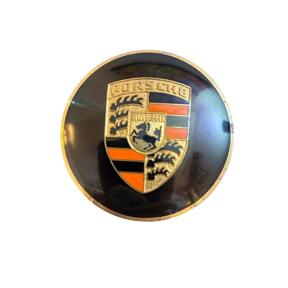 Authentic Vintage Porsche Stuttgart Crest Emblem Hood Badge Belt Buckle